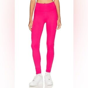 New P.E Nation Amplify Legging in Recycled Polyester Pink Glo NWT Women’s Small